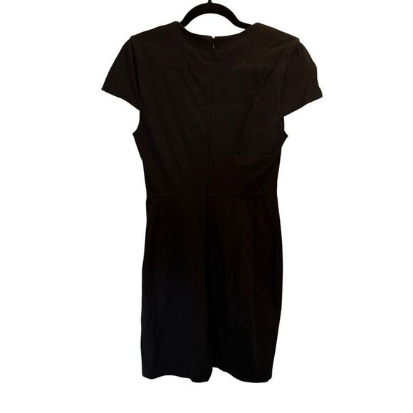 Banana Republic black square neck shift sheath dress size 8 - Picture 2 of 4